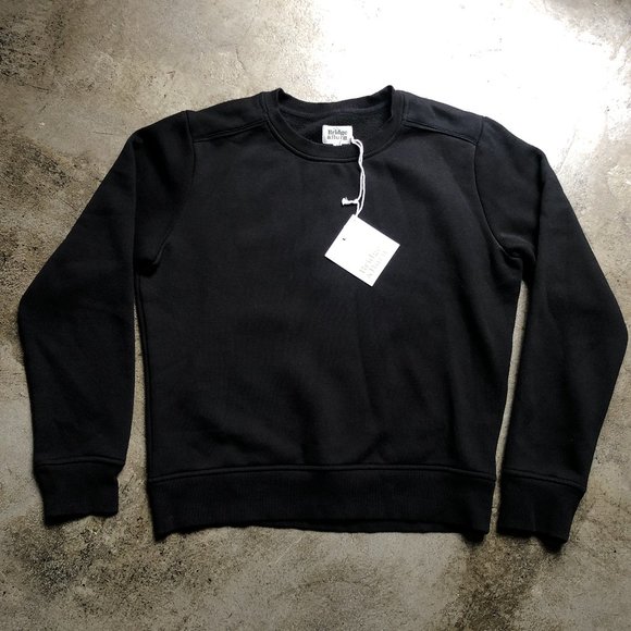 New! Bridge & Burn Linnton Crew Sweatshirt in Black - Small - Picture 3 of 6